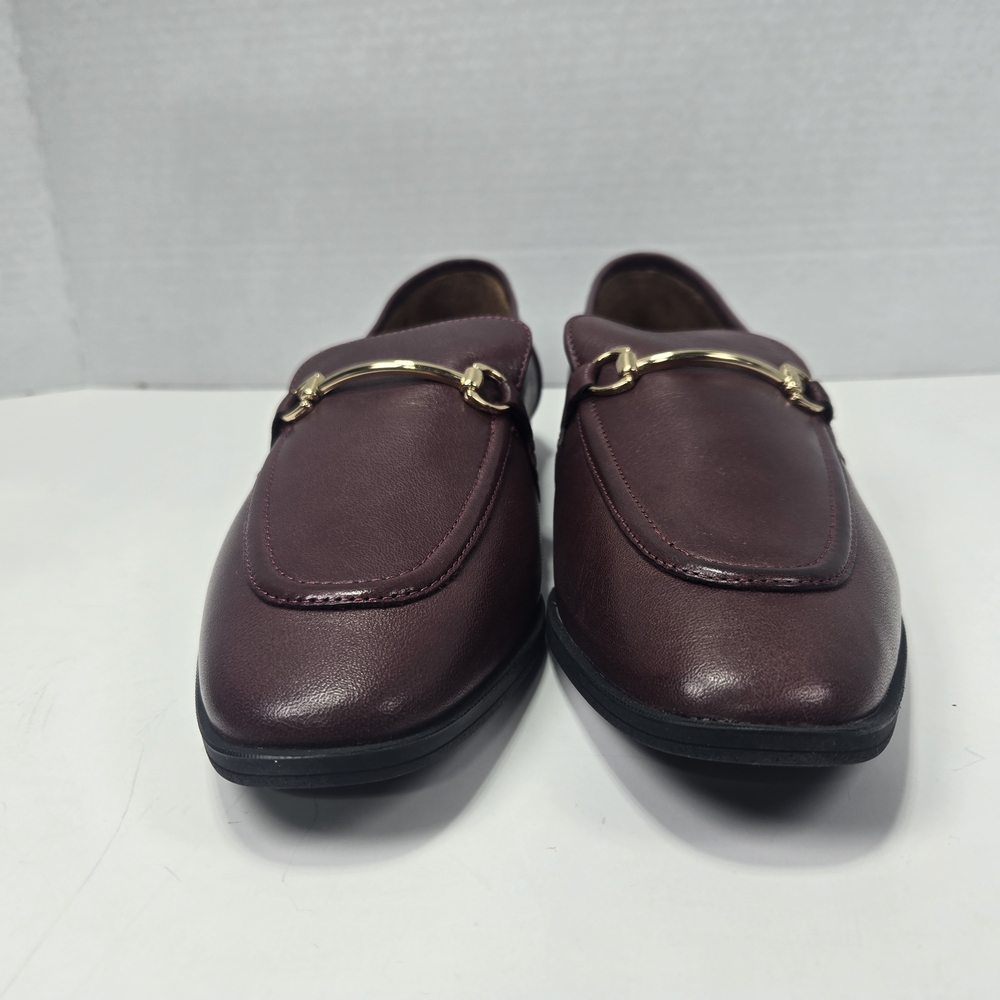 Miz Mooz Women's Burgundy Paulina Bordeaux Leather Loafers Size EU 39 US 8.5 - Picture 5 of 16